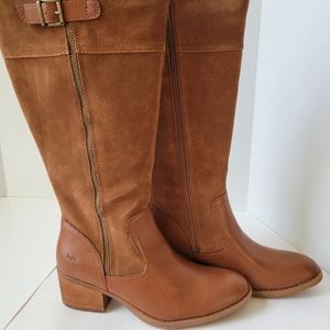 B.O.C Austell teak/tobacco suede women's boots size 9.5